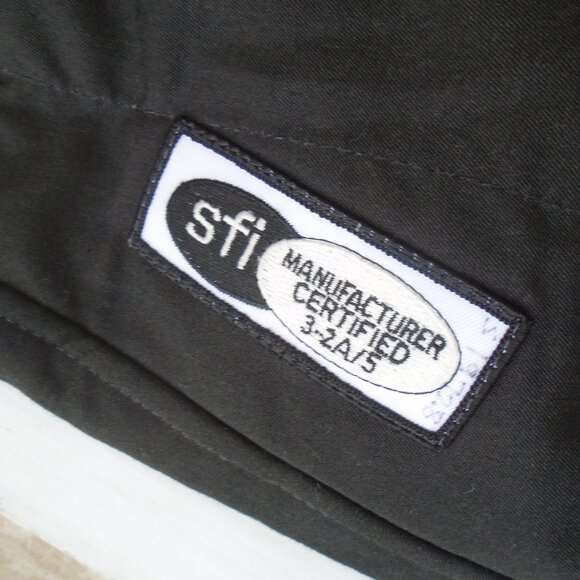 vintage Simpson Republic Racing Pit Crew Team Overalls Mens Size LS Black - Picture 9 of 12